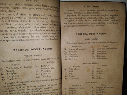 60- Curso De Raices Latinas - Jesús Díaz De León - Librería De La Vda. De Ch. Bouret, 1910