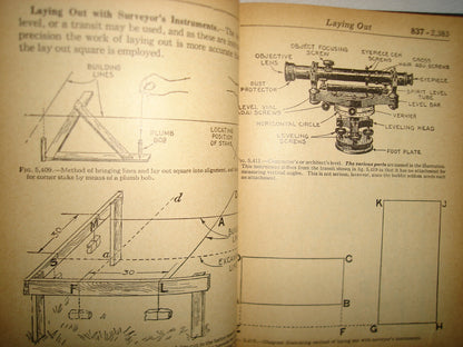 171- Antiguo Libro De Albañilería. Audels Masons And Builders Guide # 4. Frank D. Graham - 1962