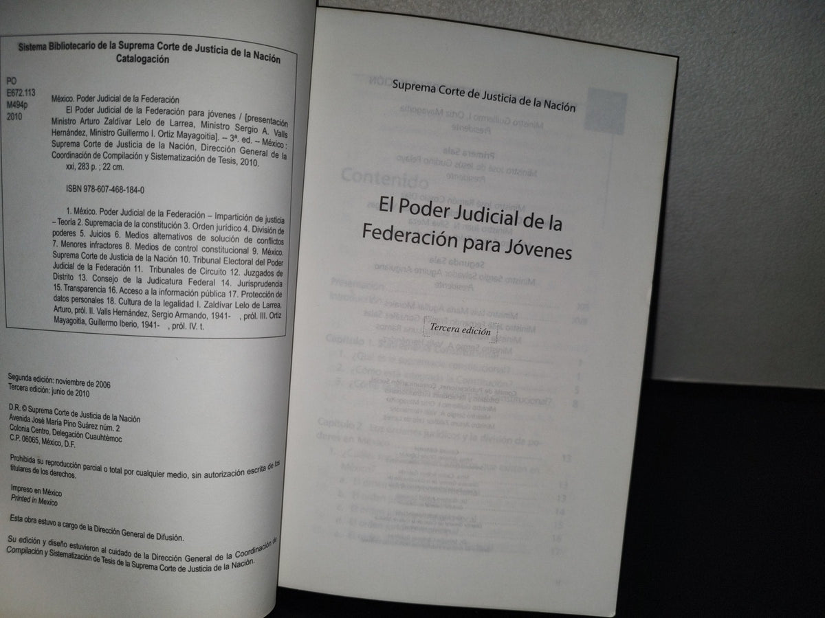158- El Poder Judicial De La Federación Para Jóvenes. Suprema Corte De Justicia De La Nación