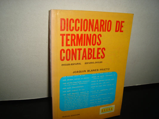 7- Diccionario De Términos Contables. Inglés-Español Español-Inglés - Joaquín Blanes Prieto