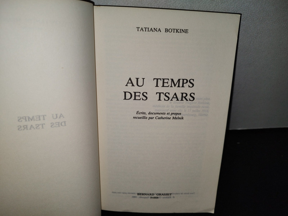 48- Au Temps Des Tsars - Tatiana Botkine - 1980