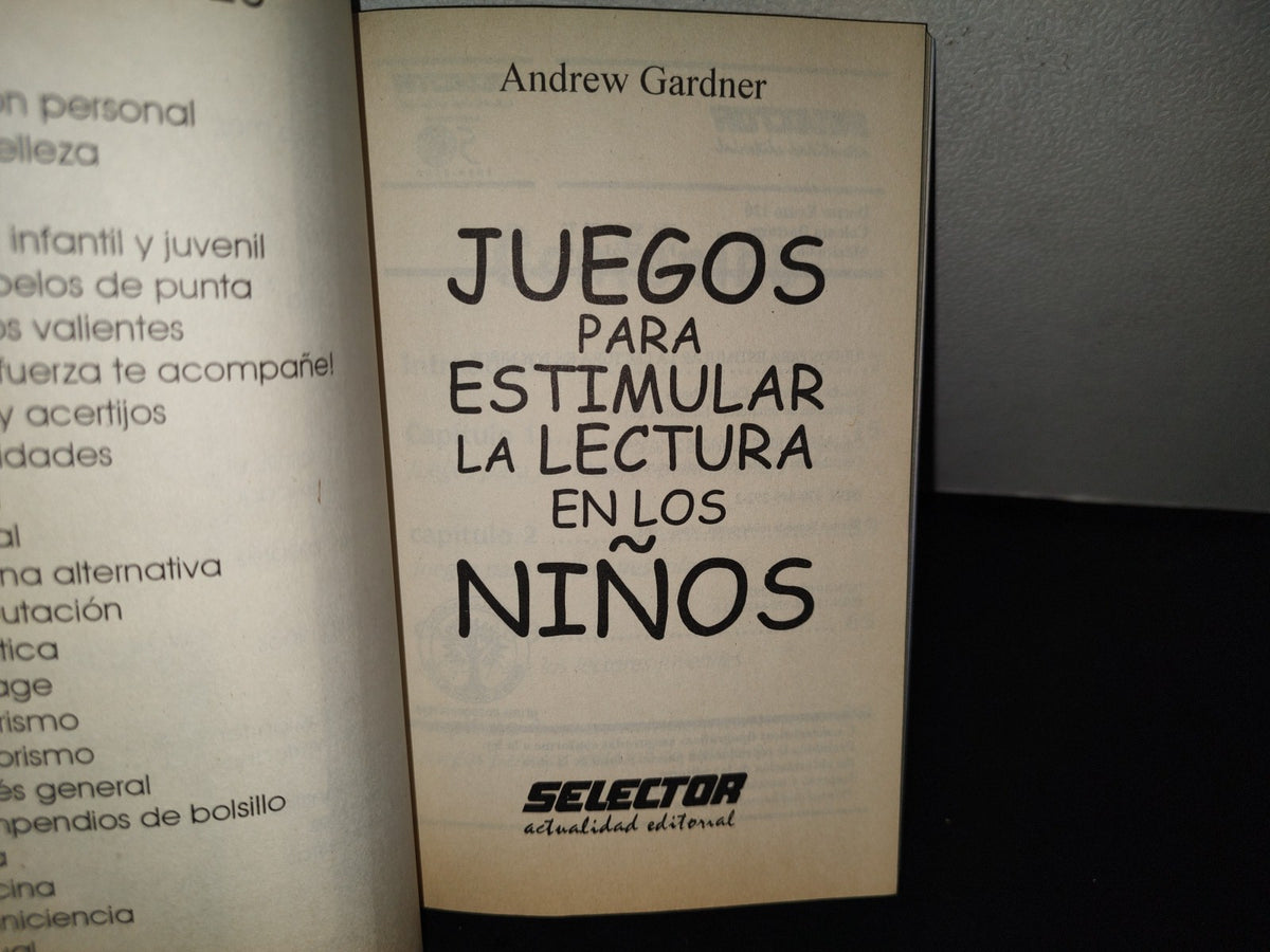 151- Juegos Para Estimular La Lectura En Los Niños - Andrew Gardner
