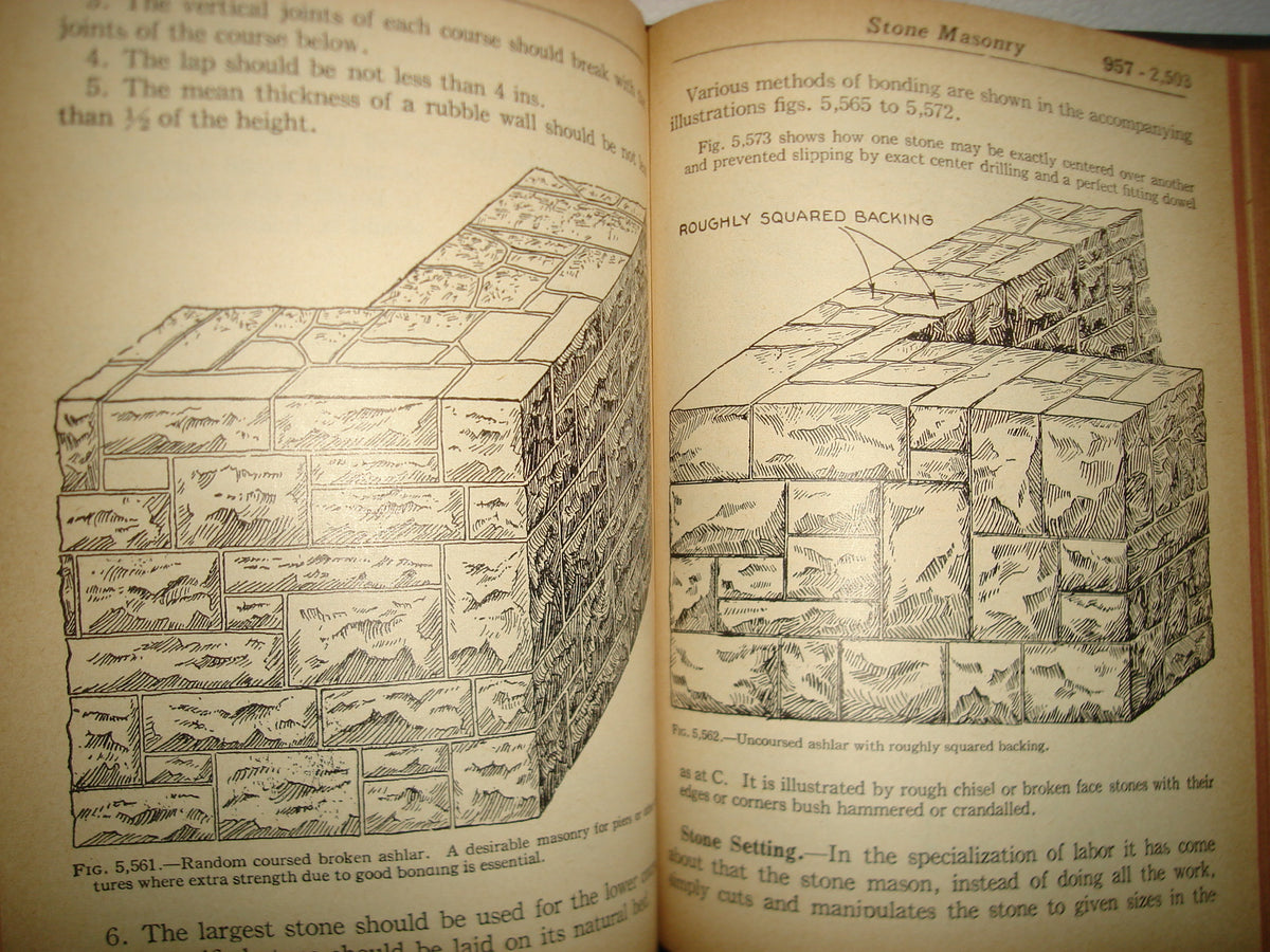 171- Antiguo Libro De Albañilería. Audels Masons And Builders Guide # 4. Frank D. Graham - 1962