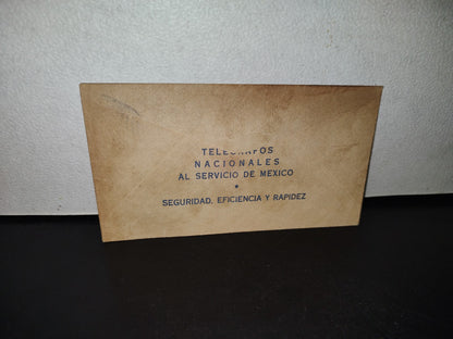 A10C1-2- Antiguo Sobre Telégrafos Nacionales. Secretaría De Comunicaciones. México - 70'S, 80'S