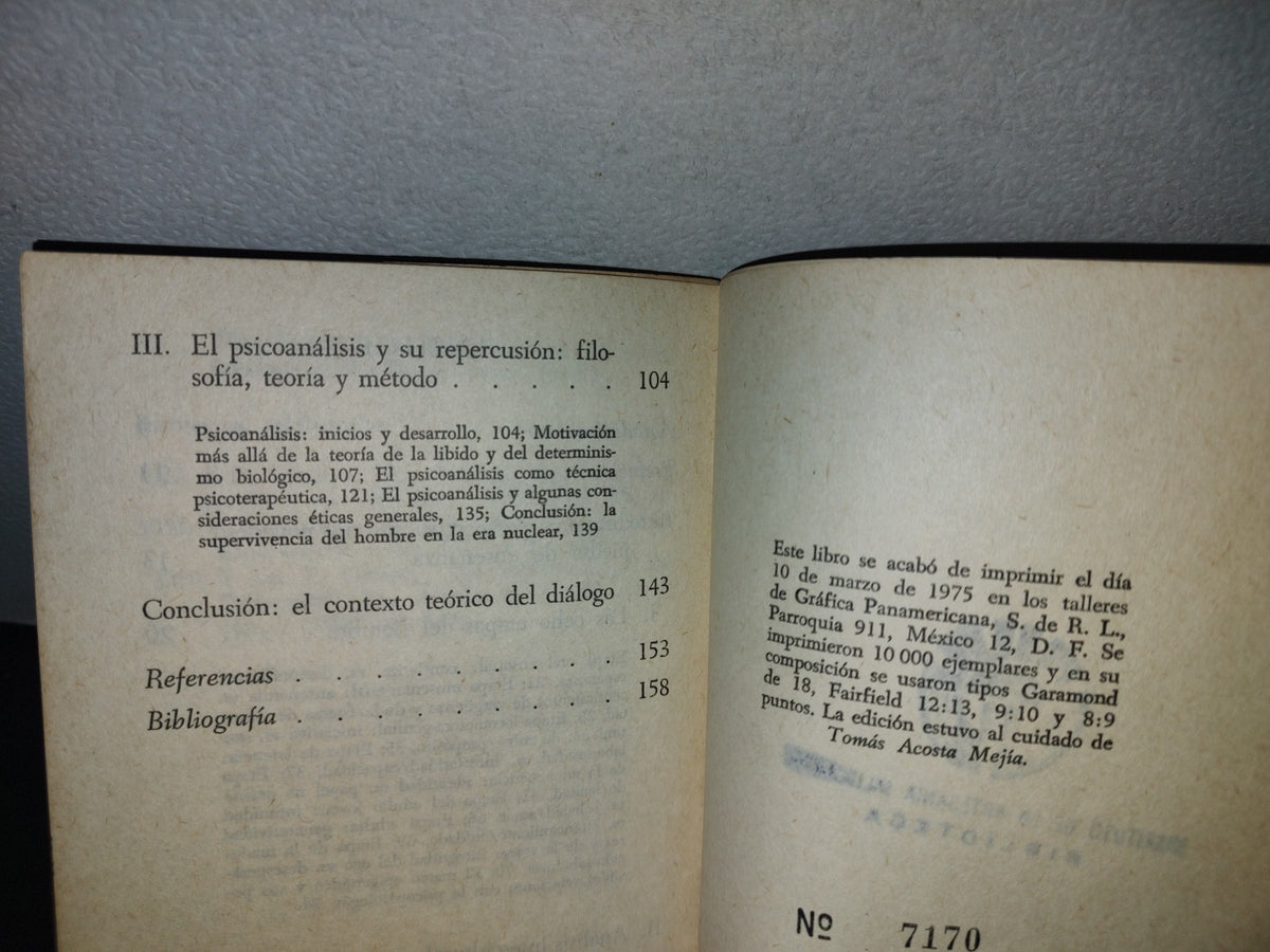 101- Diálogo Con Erik Erikson - Richard I. Evans - Primera Edición En Español, 1975