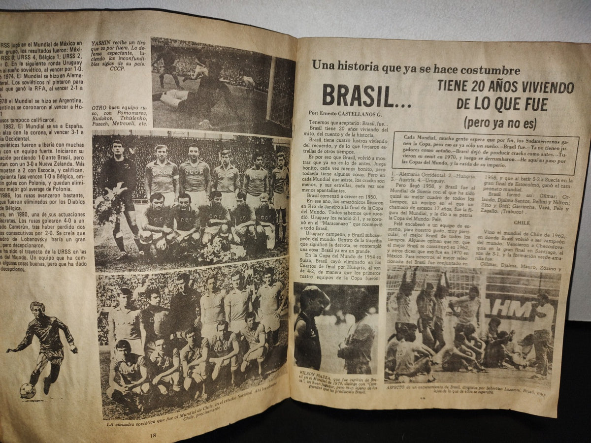 124- Revista Vintage De Fútbol: Balón Fútbol Mundial. Argentina (Subcampeón). No. 1374, Julio 1990