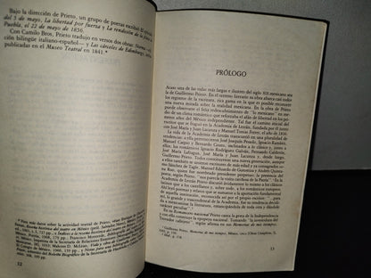 68- Obras Completas X. Guillermo Prieto. Crónicas De Teatro Y Variedades Literarias. 1A. Ed. 1994