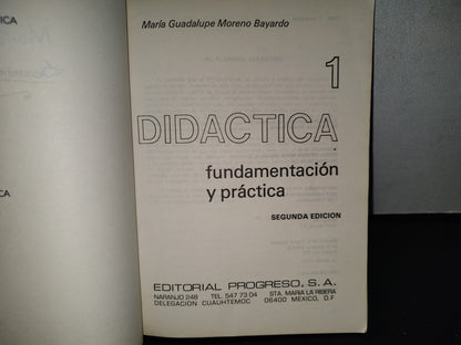 124- Didáctica 1. Fundamentación Y Práctica - María Guadalupe Moreno Bayardo