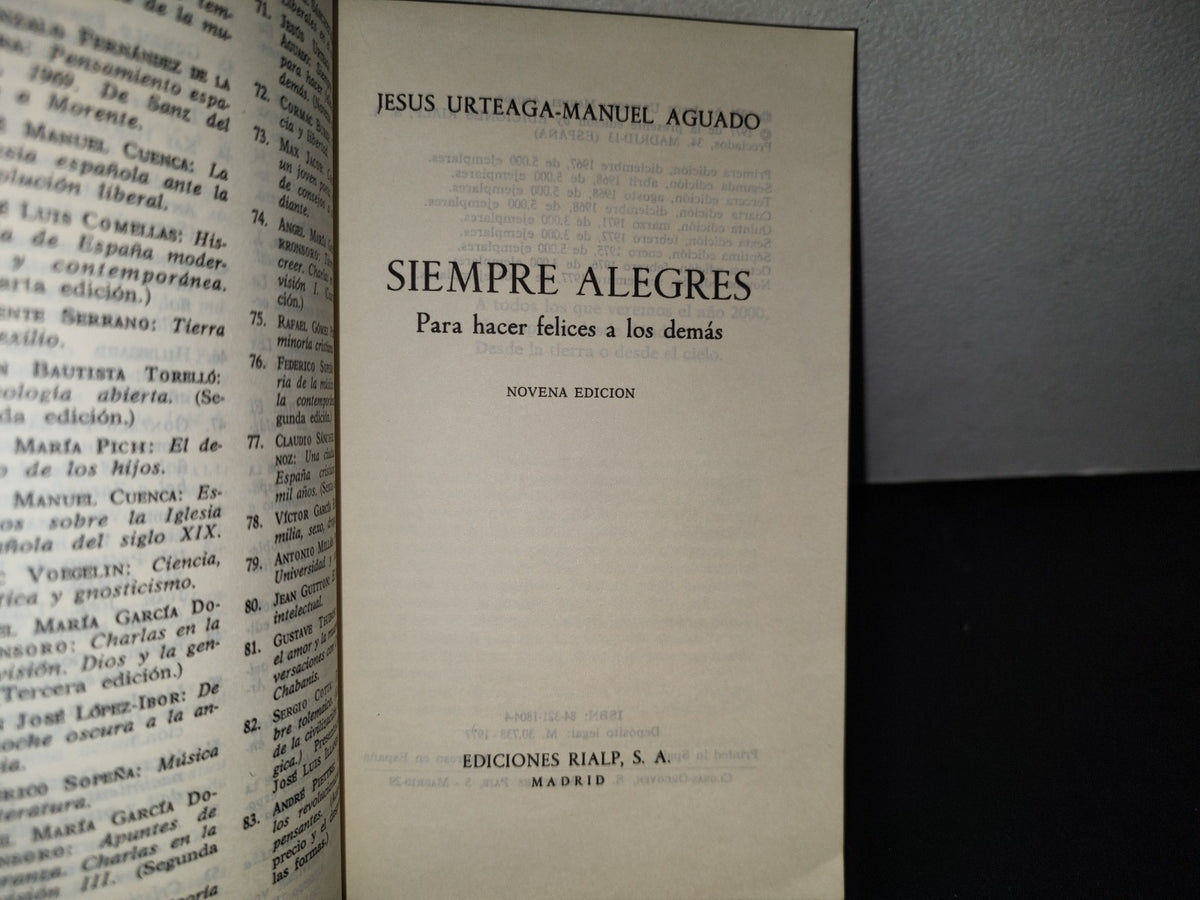 192- Siempre Alegres. Para Hacer Felices A Los Demás - Jesús Urteaga - Manuel Aguado - 1977