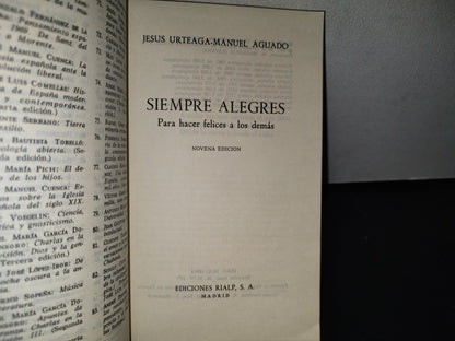 192- Siempre Alegres. Para Hacer Felices A Los Demás - Jesús Urteaga - Manuel Aguado - 1977