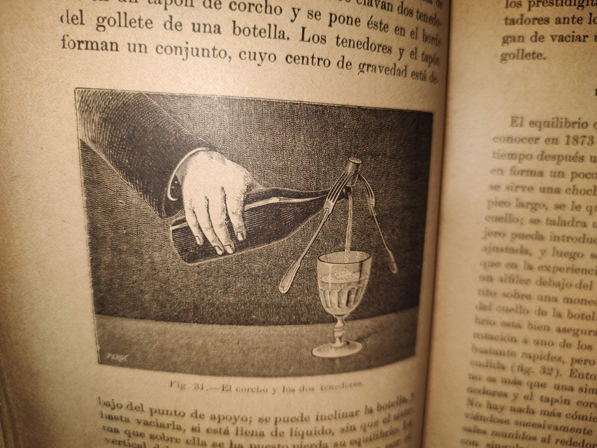 211- Las Recreaciones Científicas O La Enseñanza Por Los Juegos - Gastón Tissandier - Madrid, Librería Editorial De Bailly-Bailliere É Hijos, 1896