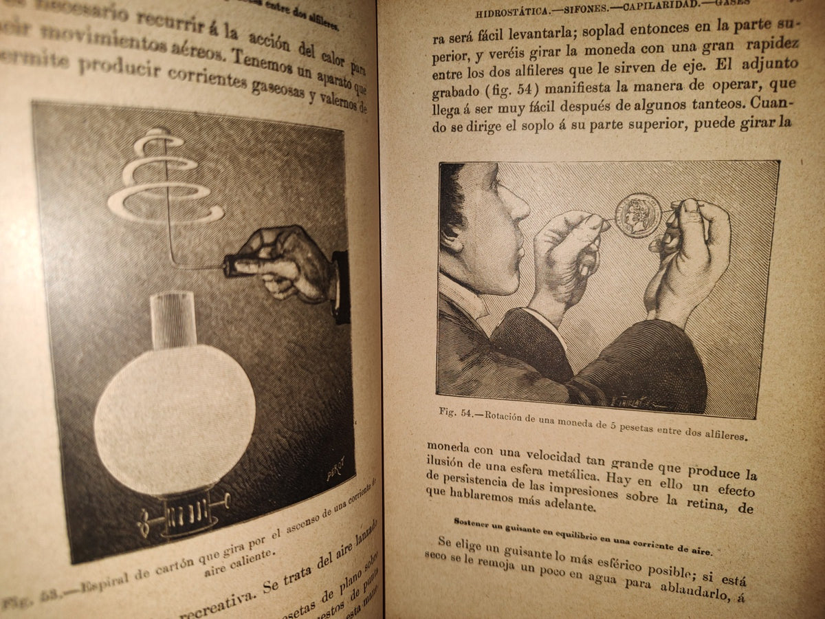 211- Las Recreaciones Científicas O La Enseñanza Por Los Juegos - Gastón Tissandier - Madrid, Librería Editorial De Bailly-Bailliere É Hijos, 1896