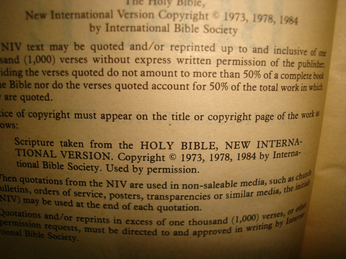 168- God'S Word. The Holy Bible. The New International Version - 1984