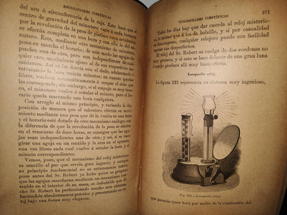 211- Las Recreaciones Científicas O La Enseñanza Por Los Juegos - Gastón Tissandier - Madrid, Librería Editorial De Bailly-Bailliere É Hijos, 1896