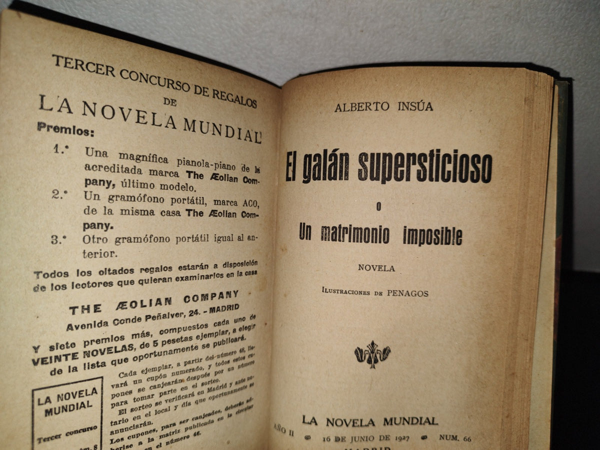 65- Varias Obras De Alberto Insúa. En El Alegre Madrid De 1905, Y Otros... - Madrid, La Novela Mundial, 1900'S