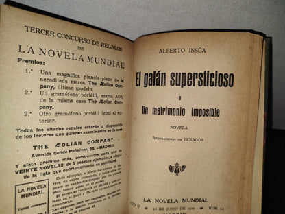 65- Varias Obras De Alberto Insúa. En El Alegre Madrid De 1905, Y Otros... - Madrid, La Novela Mundial, 1900'S