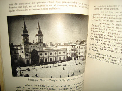 163- Impresiones De Viaje De Un Mexicano. Bajo El Cielo De España Por Tierras De Portugal - Manuel Pérez Vargas - 1a. Ed. 1957, Firmado