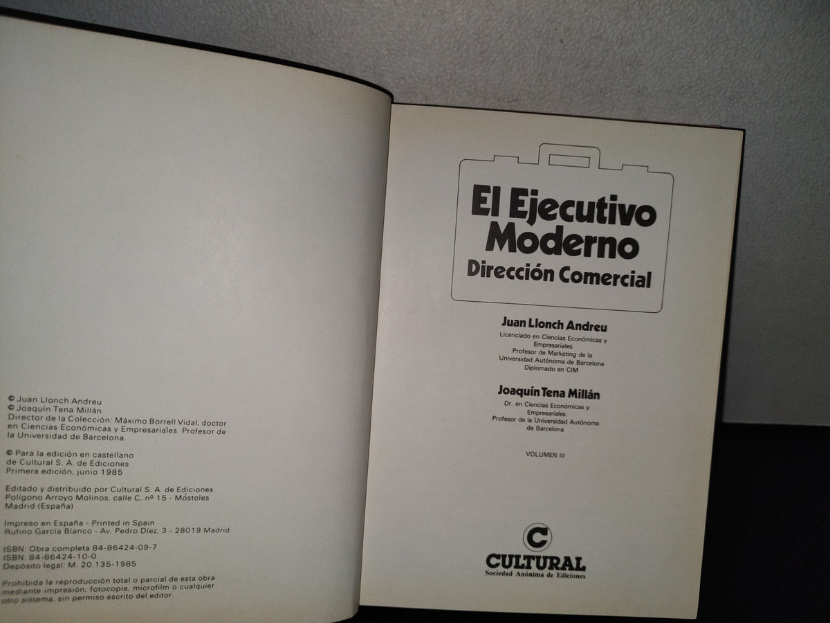 139- El Ejecutivo Moderno. Dirección Comercial - Juan Llonch Andreu
