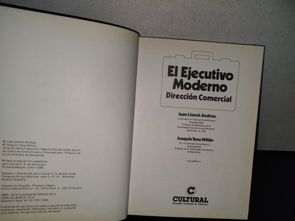 139- El Ejecutivo Moderno. Dirección Comercial - Juan Llonch Andreu