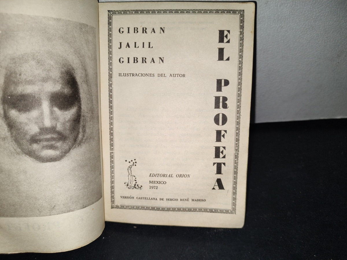 172- El Profeta - Gibrán Jalil Gibrán - Editorial Orión, México 1972