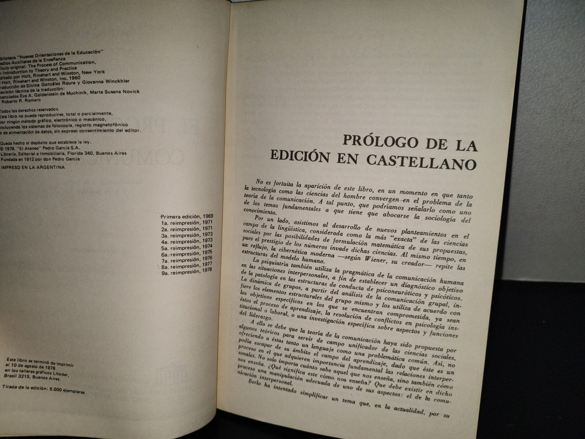 202- El Proceso De La Comunicación. Introducción A La Teoría Y A La Práctica - David K. Berlo