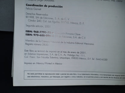 87-2- Español 6. Primaria Clave - 1998 Sm De Ediciones, S. A. De C. V.