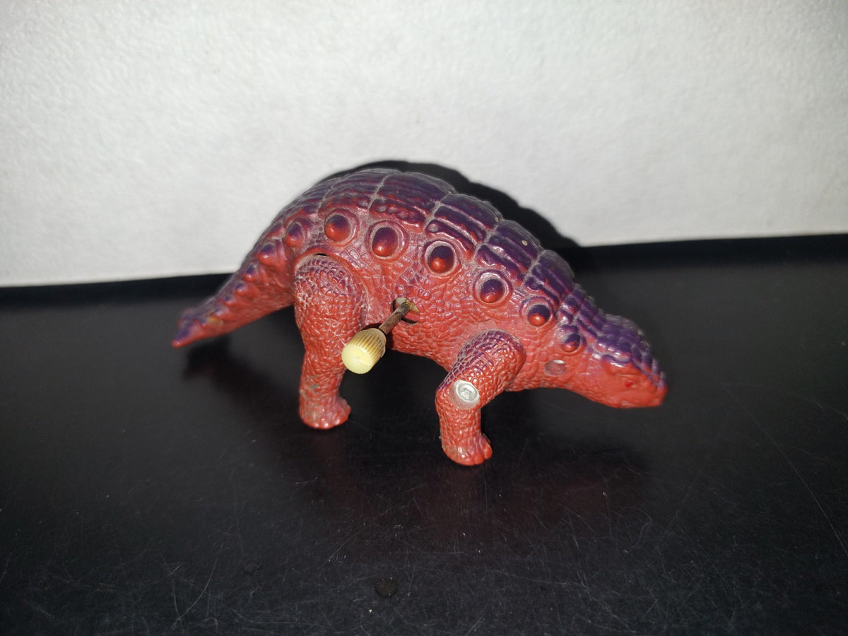 A5- Dinosaurio Vintage: Wind Up Walking Dinosaurs. Anklyosaurus - 80'S