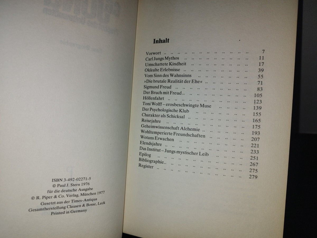 128- Alemán. Paul J. Stern. C. G. Jung. Prophet Des Unbewuẞten. Eine Biographie - 1977