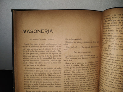 211- Antiguas Revistas Católicas Empastadas En Formato Libro. La Cruzada Eucarística - 1936