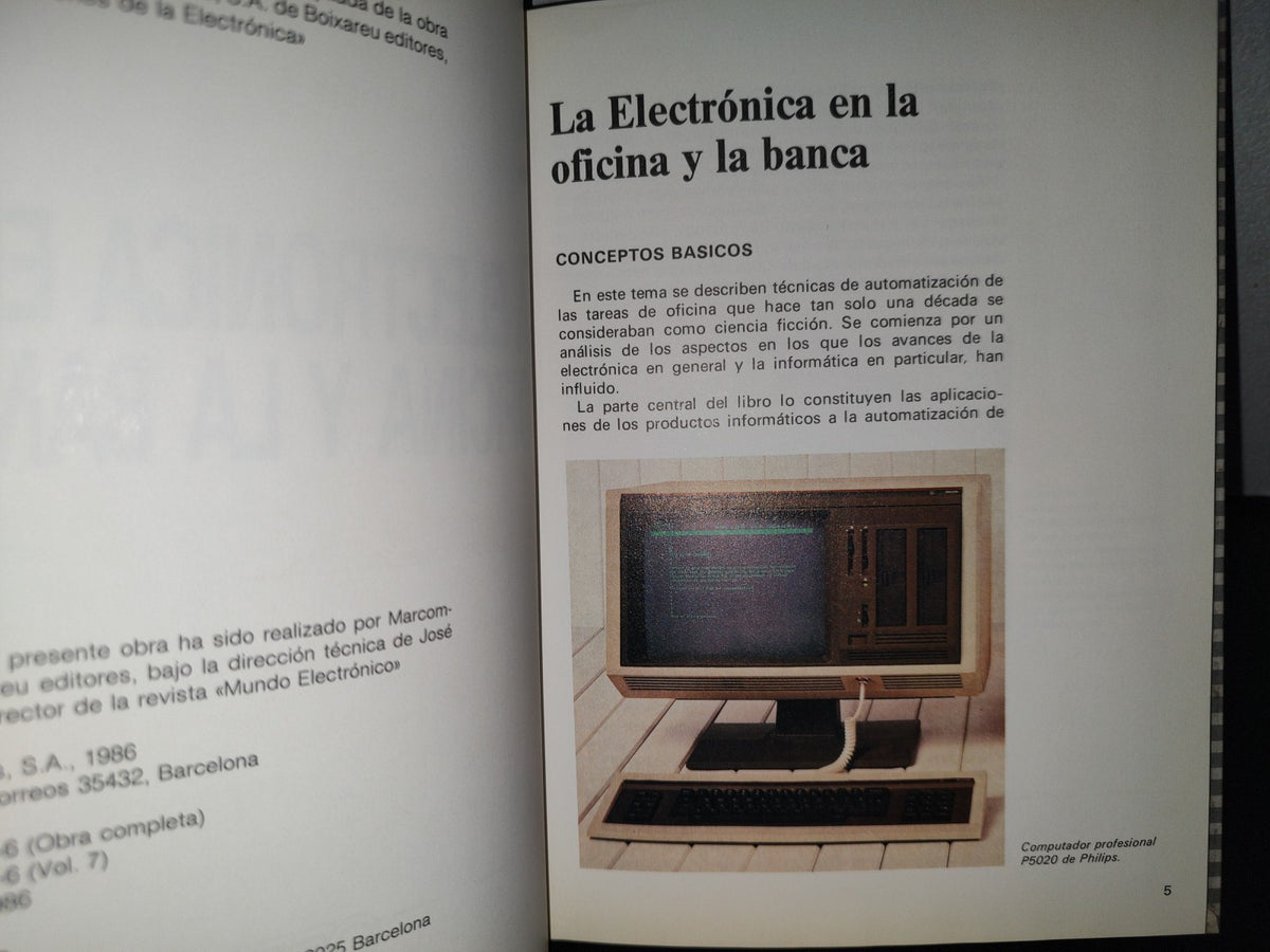 199- La Electrónica En La Oficina Y En La Banca. Biblioteca De Electrónica Informática. Orbis - 1986