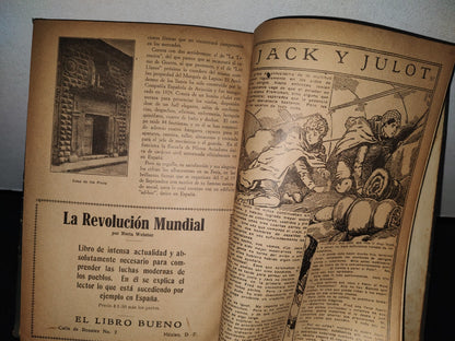 211- Antiguas Revistas Católicas Empastadas En Formato Libro. La Cruzada Eucarística - 1936