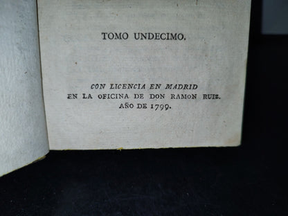 60- El Evangelio Meditado - Jacinto María Blanco - Tomo Undécimo - 1799
