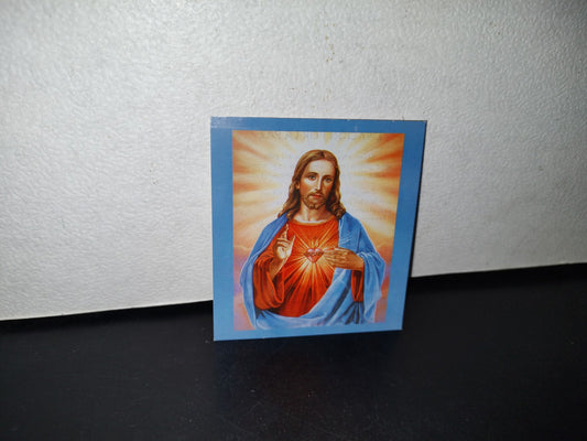 A10C1-2- Estampilla Con Imagen Del Sagrado Corazón De Jesús - 80'S