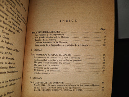 85- Historia Universal Para El Primer Año De Segunda Enseñanza - Bernardo Zepeda Sahagún - 1974