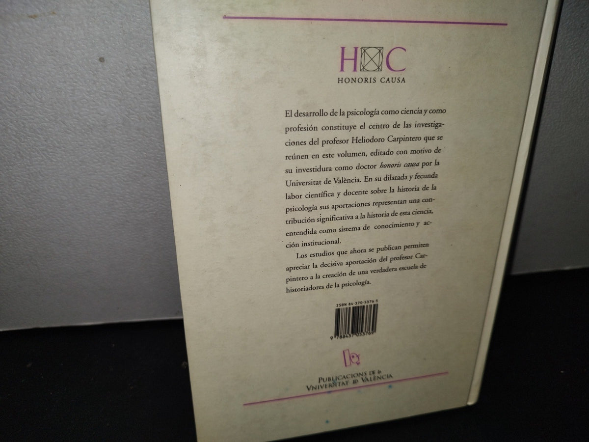 173- Del Estímulo A La Persona. Estudios De Historia De La Psicología - Heliodoro Carpintero Capell