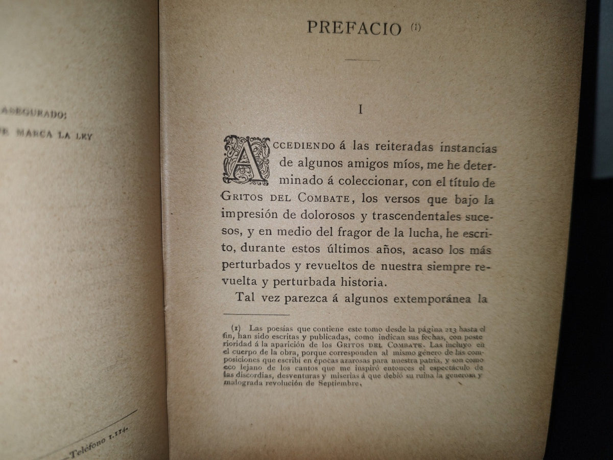 211- Gritos Del Combate. Poesías - Gaspar Núñez De Arce - 1891