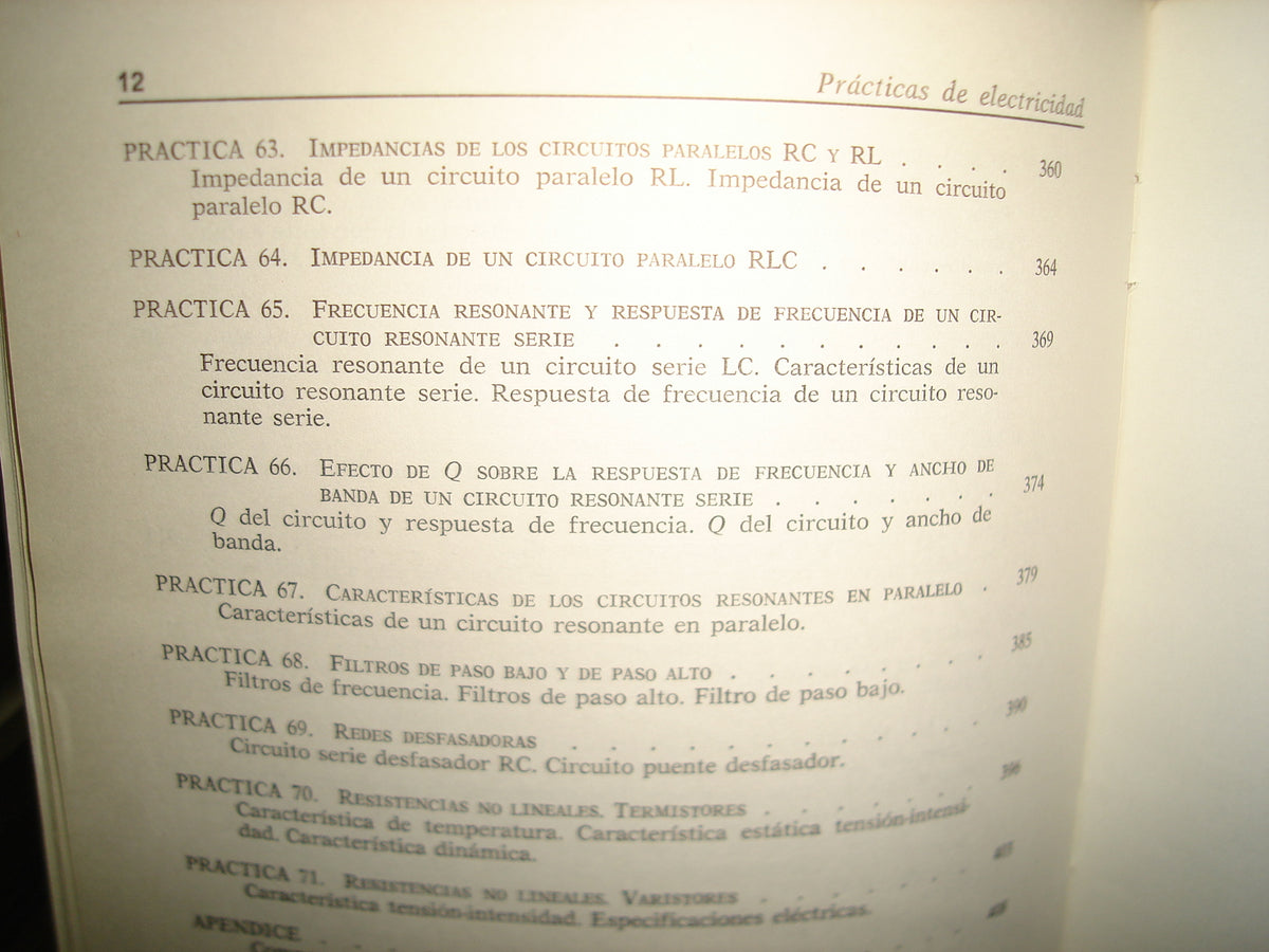 168- Prácticas De Electricidad. Manual De Laboratorio Y De Enseñanza Acelerada. Paul B. Zar