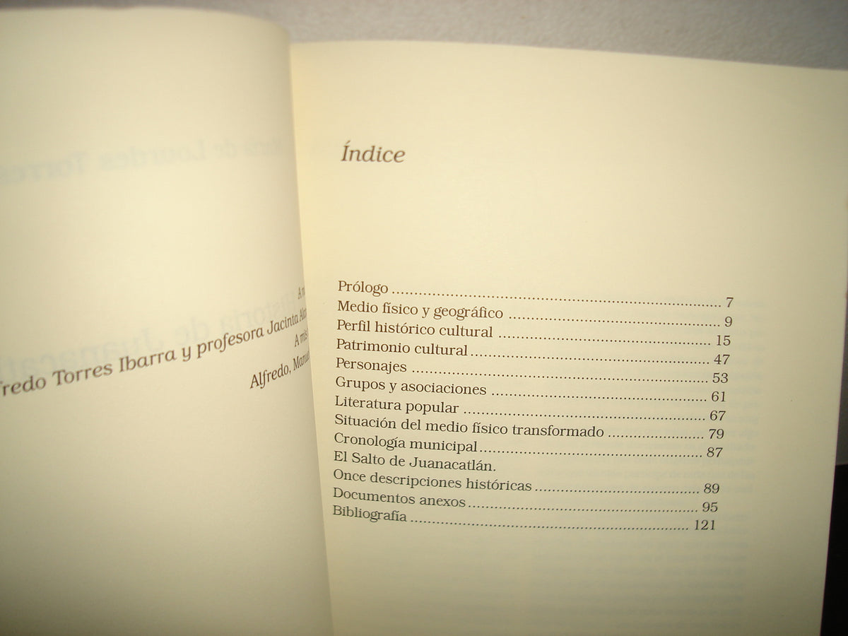 20- Historia De Juanacatlán - María De Lourdes Torres Alaniz - Primera Edición 2006