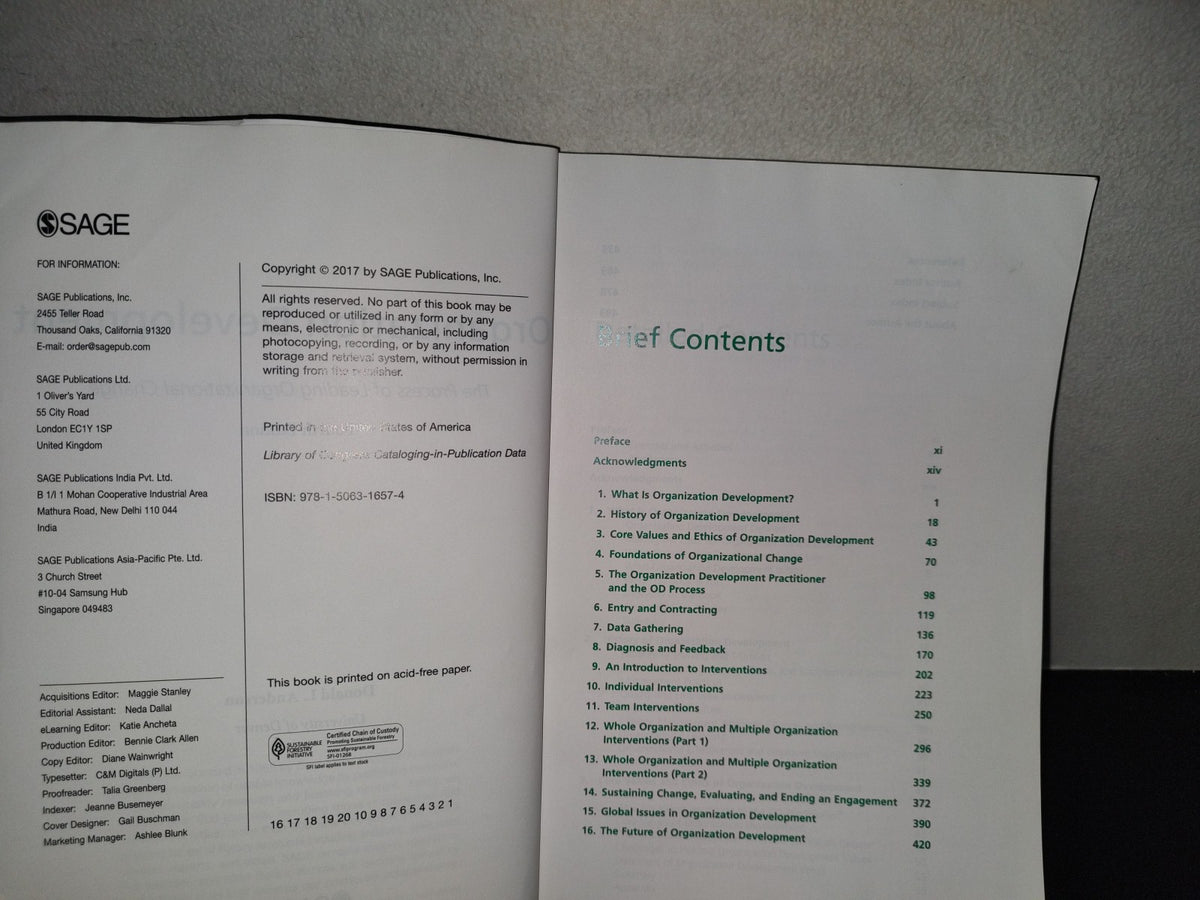 220- Organization Development. The Process Of Leading Organizational Change - Donald L. Anderson