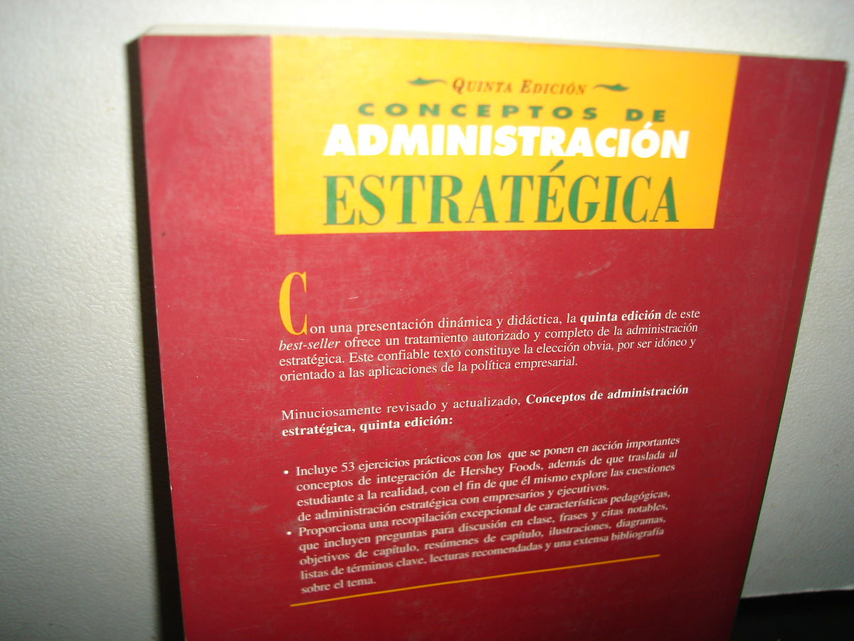 1- Conceptos De Administración Estratégica - Fred R. David - Pearson Edicación