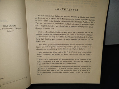 211- Lecciones Esquemáticas De Espiritualidad - Jesús Martínez Balirach - 1960