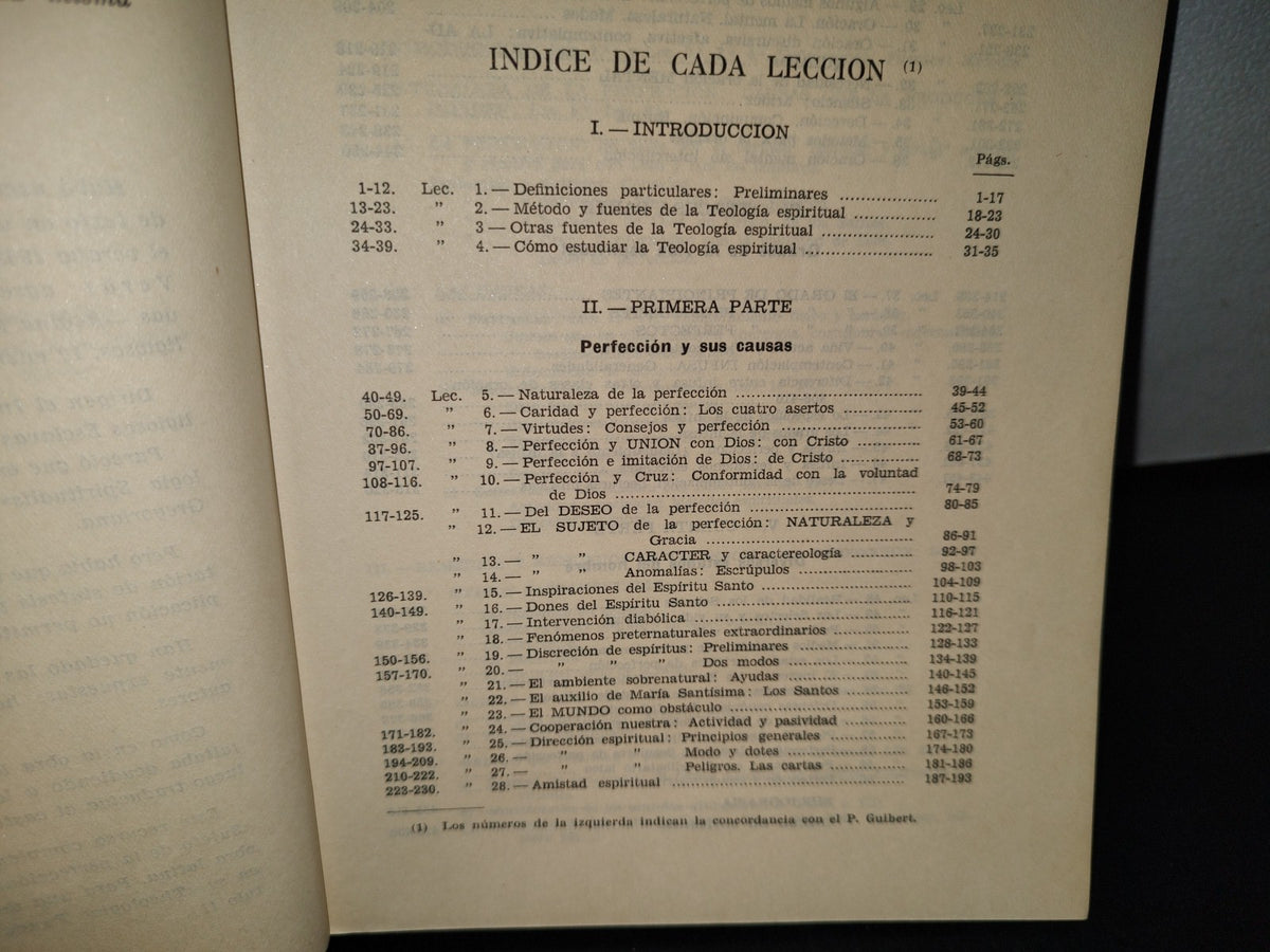 211- Lecciones Esquemáticas De Espiritualidad - Jesús Martínez Balirach - 1960