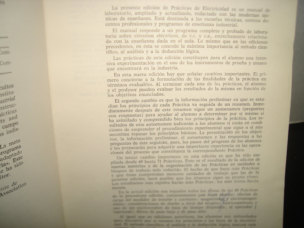 168- Prácticas De Electricidad. Manual De Laboratorio Y De Enseñanza Acelerada. Paul B. Zar
