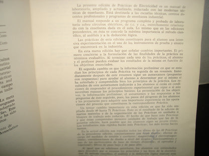 168- Prácticas De Electricidad. Manual De Laboratorio Y De Enseñanza Acelerada. Paul B. Zar