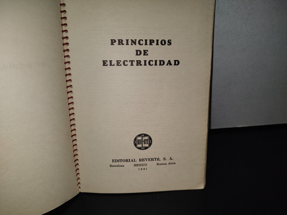 89- Principios De Electricidad. Manuales Delmar - Editorial Reverté S. A. - 1961