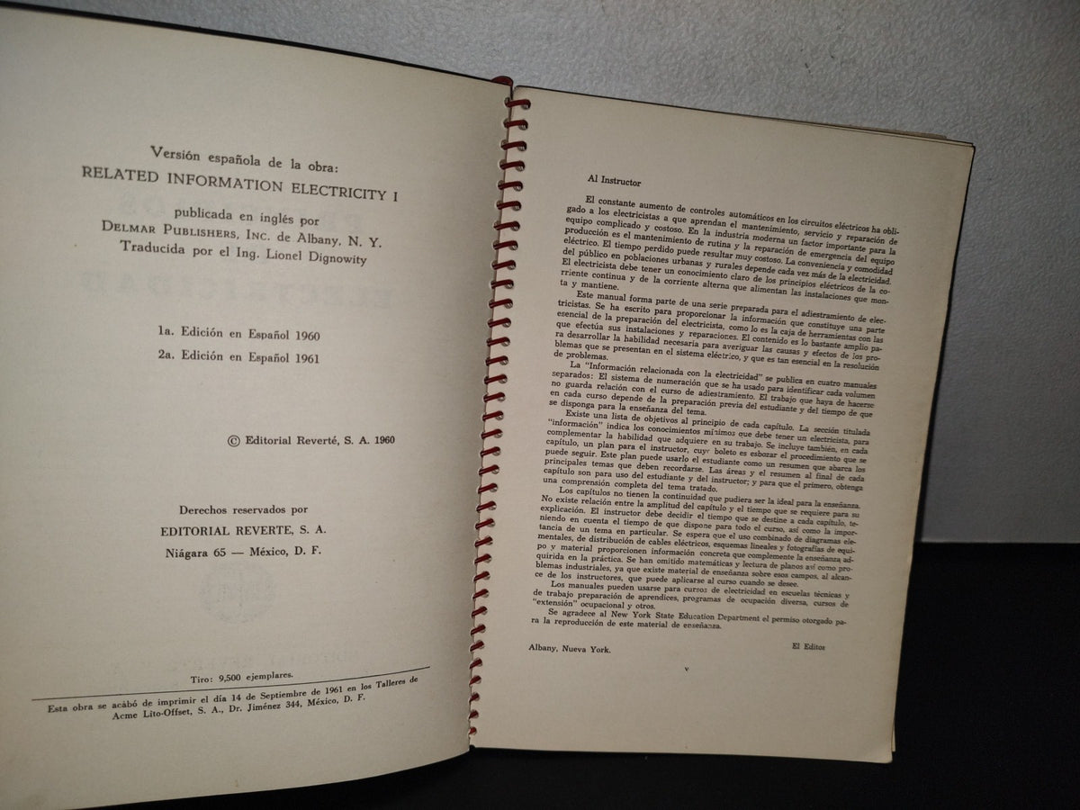 89- Principios De Electricidad. Manuales Delmar - Editorial Reverté S. A. - 1961