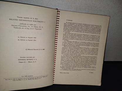 89- Principios De Electricidad. Manuales Delmar - Editorial Reverté S. A. - 1961
