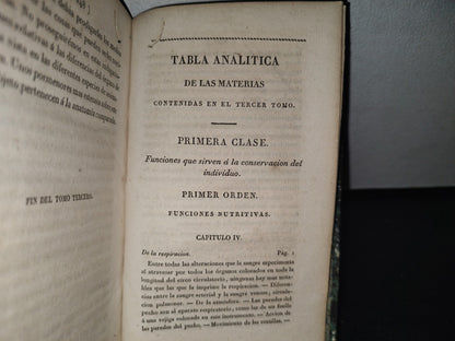 60- Nuevos Elementos De Fisiología, Por El Caballero Richerand. Tomo Tercero - 1826