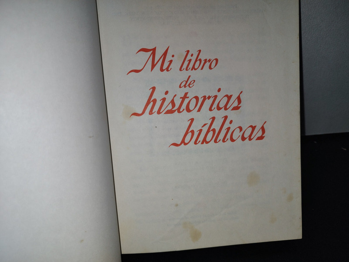 90- Mi Libro De Historias Bíblicas. Watchtower. Testigos De Jehova - Libro Grande - 1978