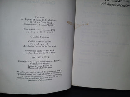 180- The Arthurian Tarot Course. A Quest For All Sesons - Caitlin Matthews. First Published By Thorsons 1993